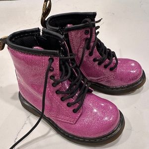 dr marten purple glitter 8c great condition